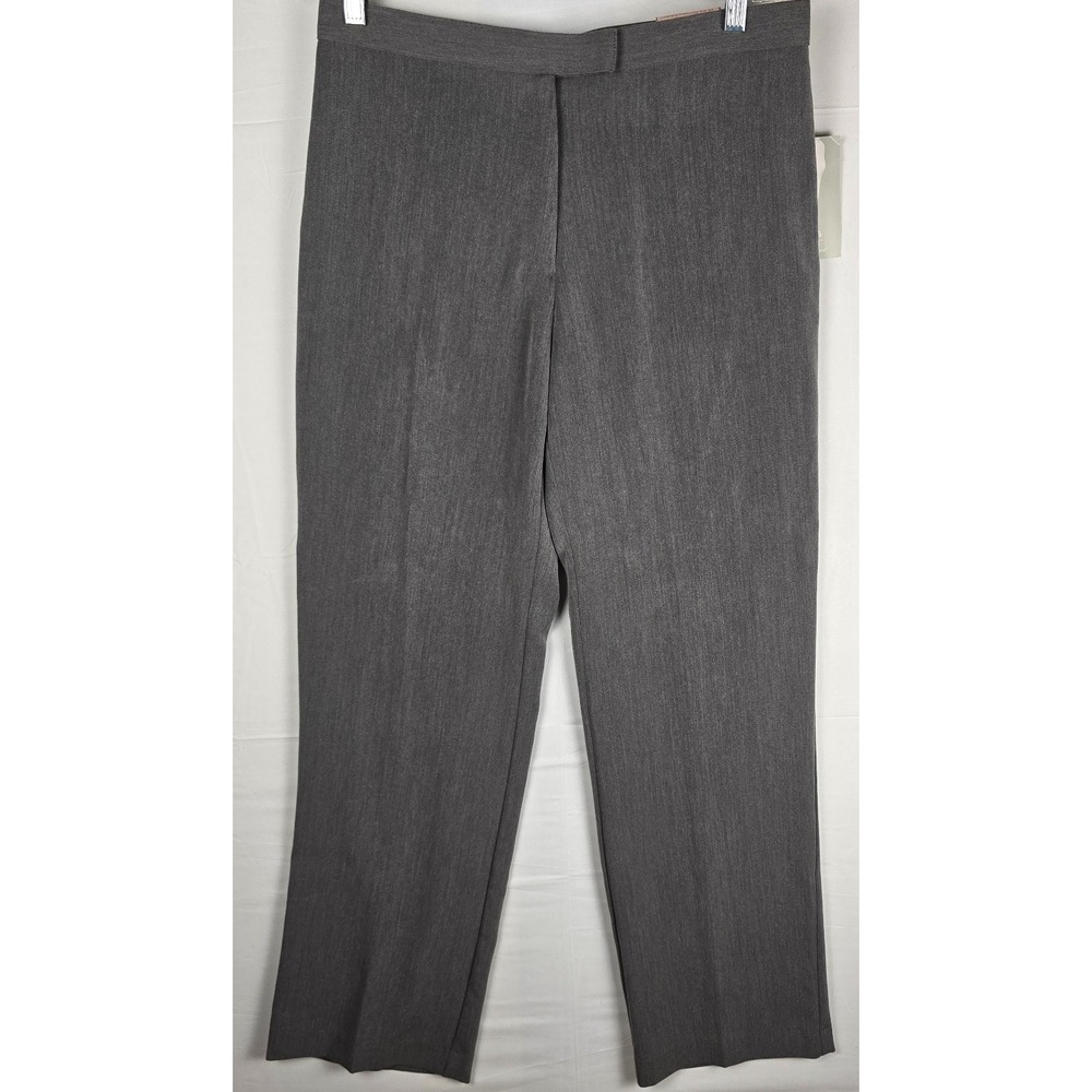 Sag Harbor NWT Slimming Solution Stretch Pants Sz 10 Heather Gray Dead Stock Y2K